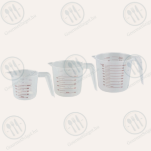 Műanyag mérőkancsó, 250 ml-es, 500 ml-es, 1000 ml-es